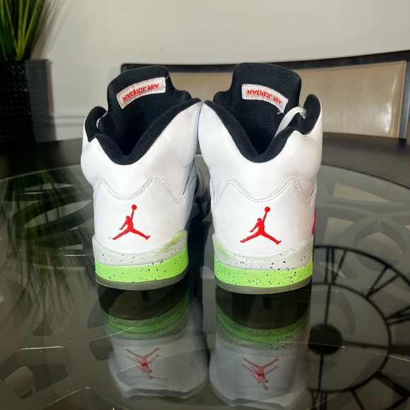 Nike Air Jordan 5 Retro Poison Green, Star Mens Sz 10 - Picture 4 of 5